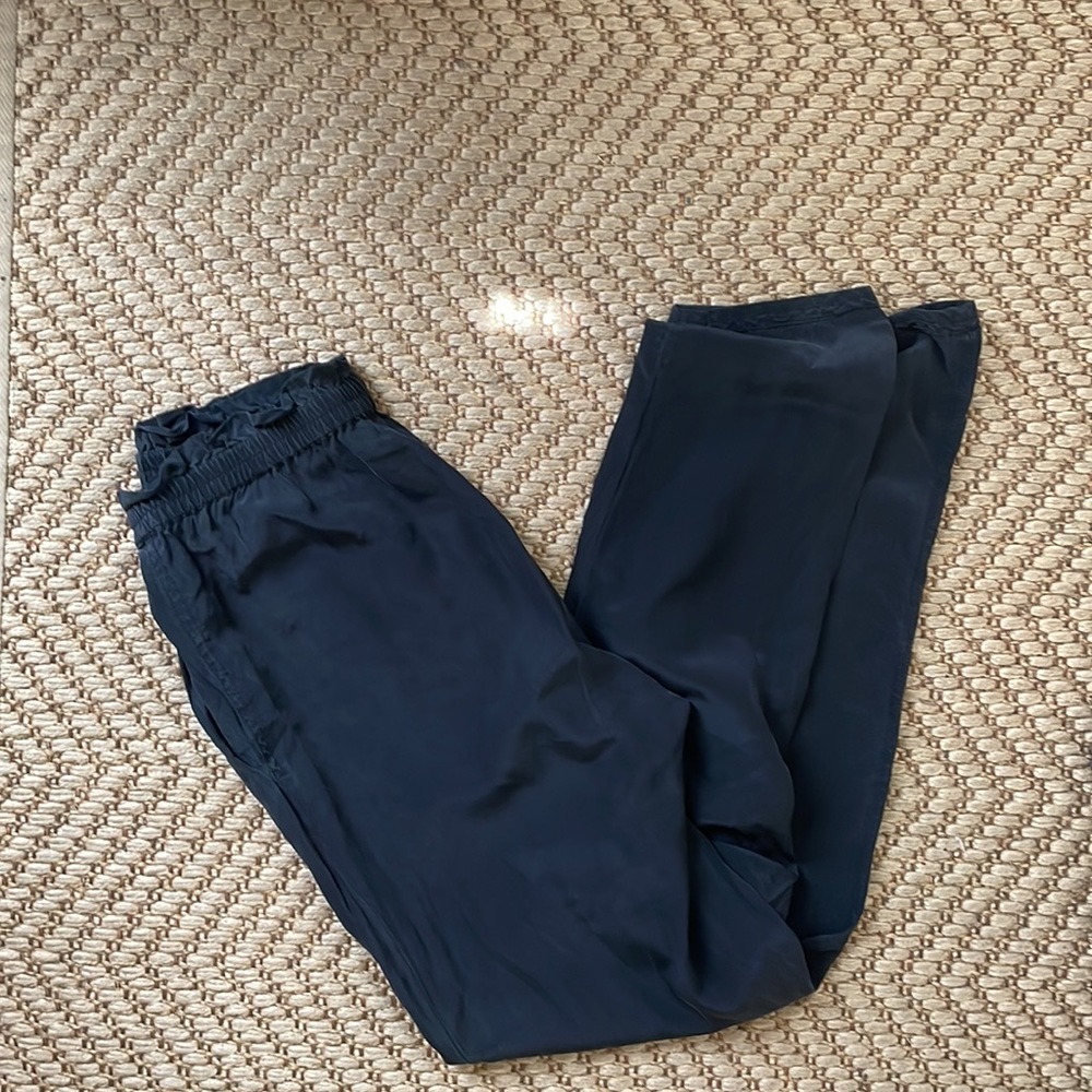 Wilfred Black 100% Silk Pants